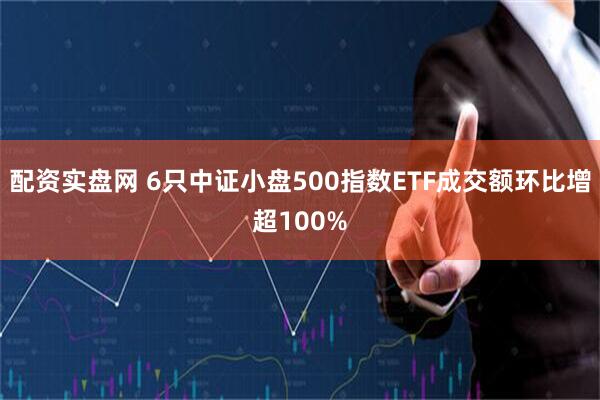 配资实盘网 6只中证小盘500指数ETF成交额环比增超100%